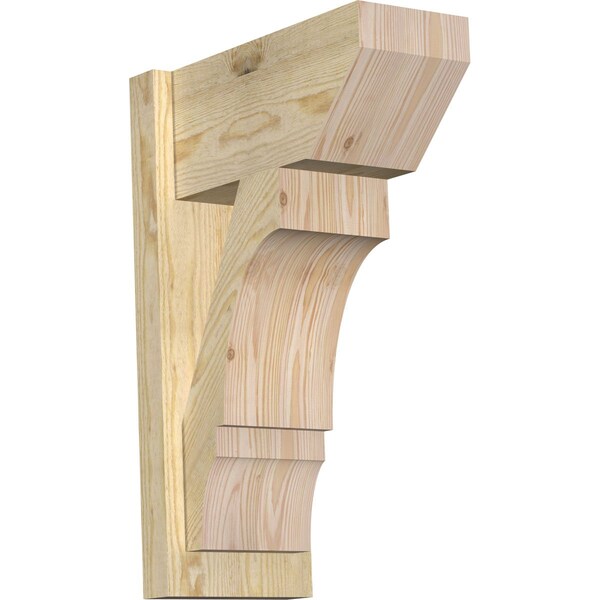 Ekena Millwork Balboa Slat Rough Sawn Outlooker, Douglas Fir, 8"W x 16"D x 24"H OUT08X16X24BOA06RDF - main